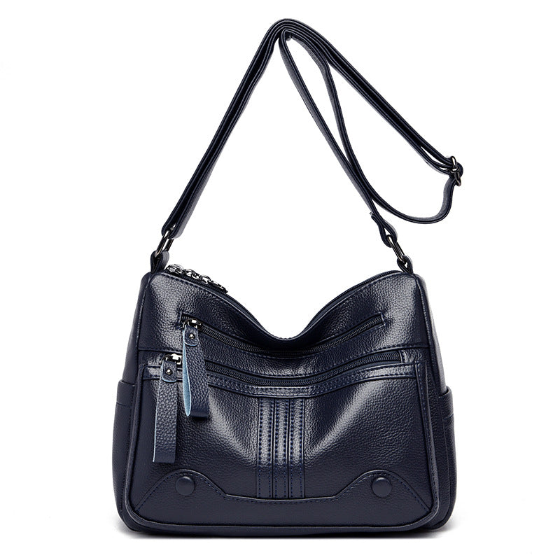 Women's Large Capacity Soft Leather Mother Versatile Women's Messenger Bag