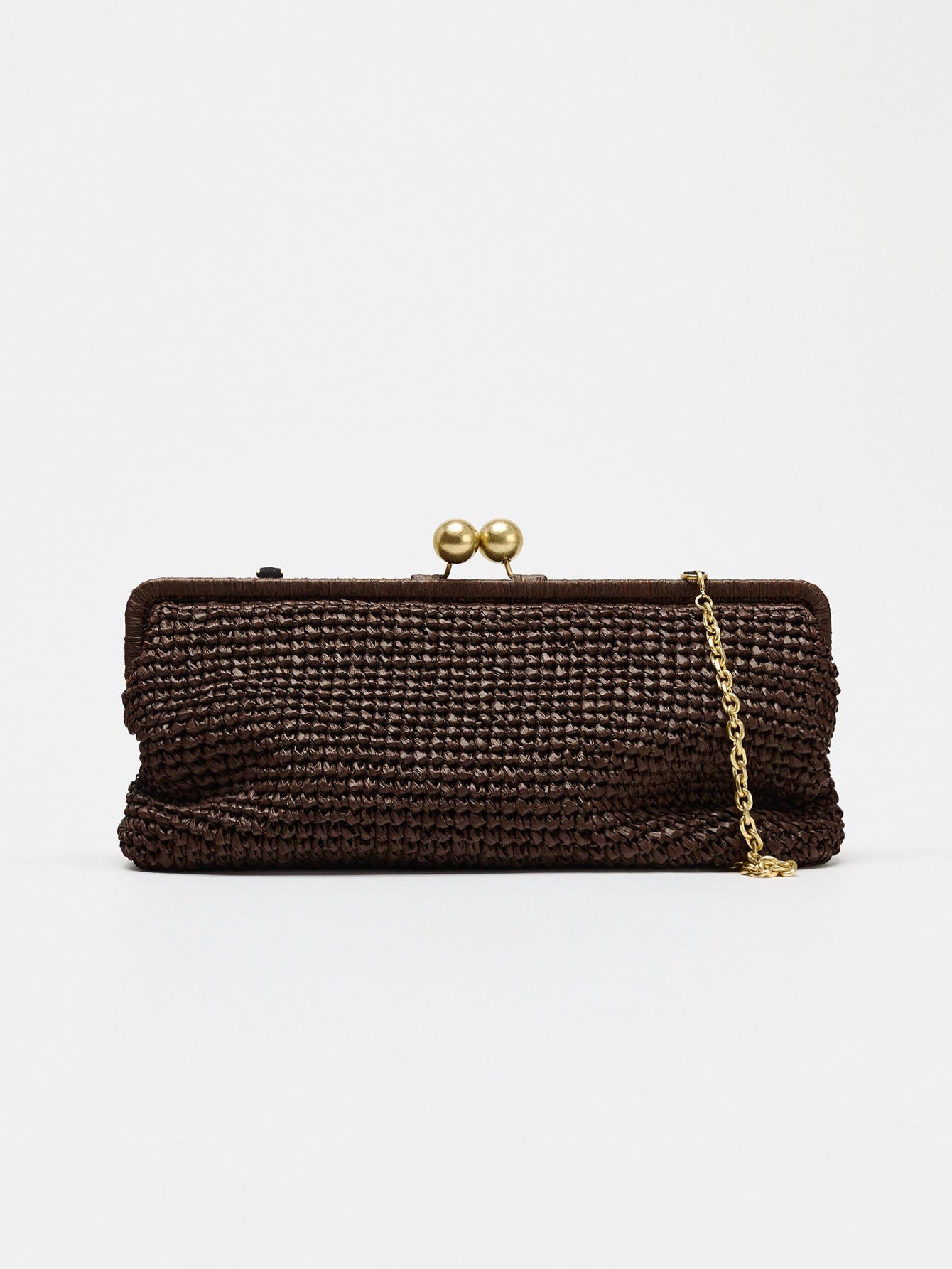 Women's Retro Trendy Clipped Button Shell Fashionable Chain Personalized Creative Women's Messenger Bag