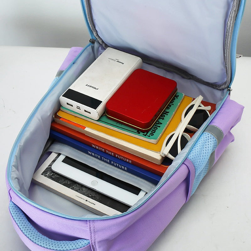 Chic Large Capacity Lightweight Creative Burden Reduction Spine Backpacks