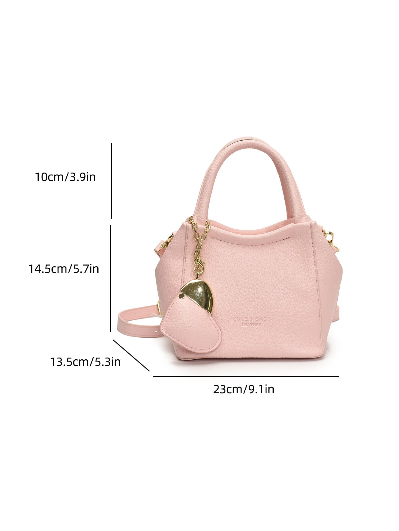 Texture Western Style Lychee Pattern Fashion Shoulder Bags