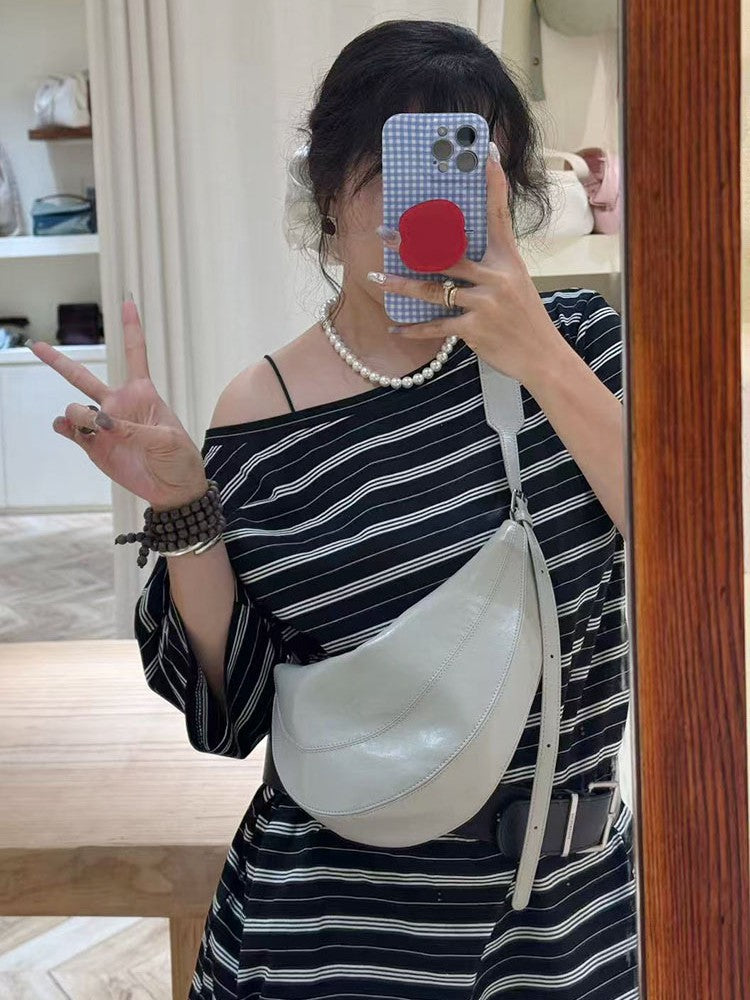 Oil Wax Skin Triangle Underarm Minority Bags