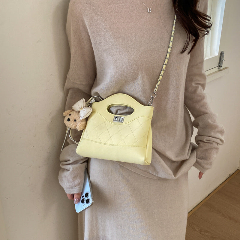 Women's Korean Style Niche Diamond Quilted Fashionable Handbags