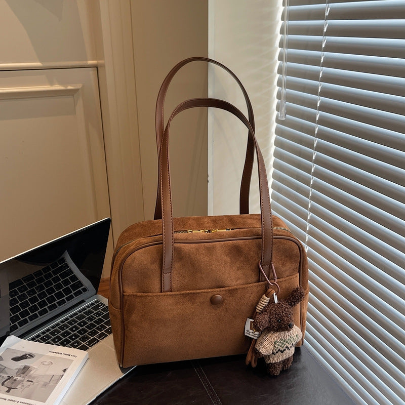Korean Style Retro Large Capacity Pillow Light Luxury Portable Tote Bags
