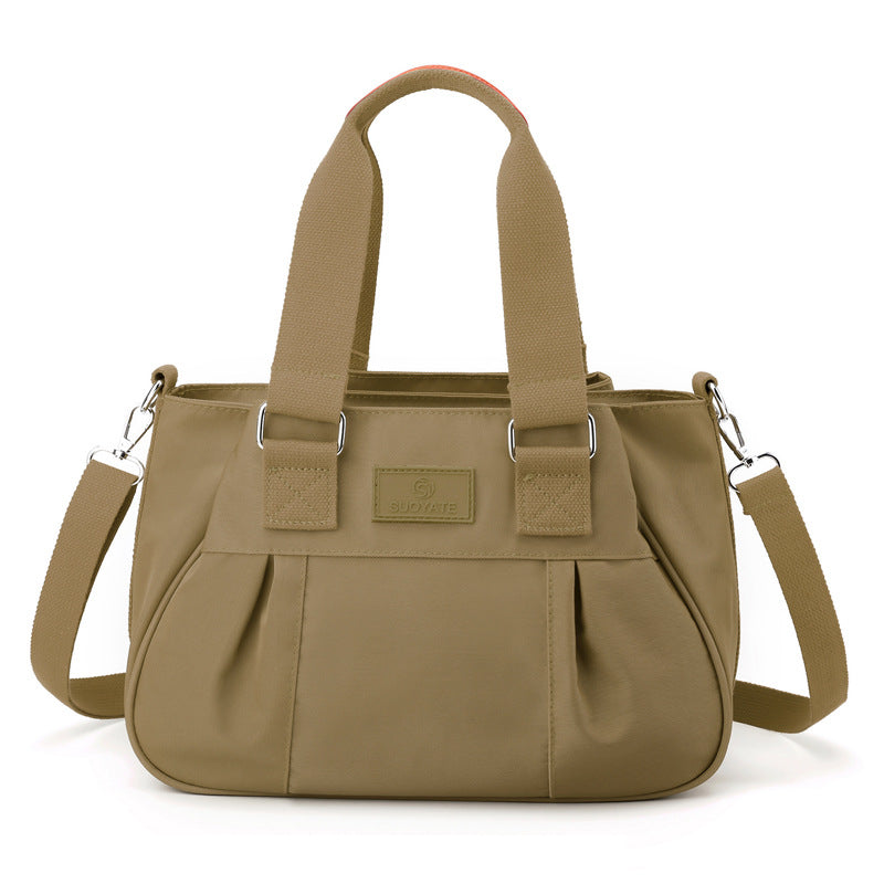 Women's Lightweight Waterproof Nylon Cloth Fashionable Trendy Women's Shoulder Bag