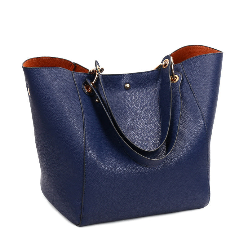 Women's Capacity Fashion Hand Simple Commute Solid Color Women's Shoulder Bag