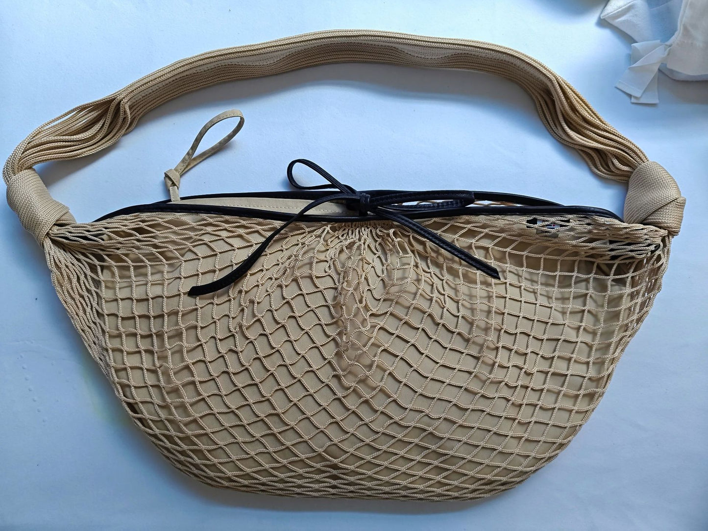 Durable Ding Fishnet Croissant Underarm Woven Women's Messenger Bag