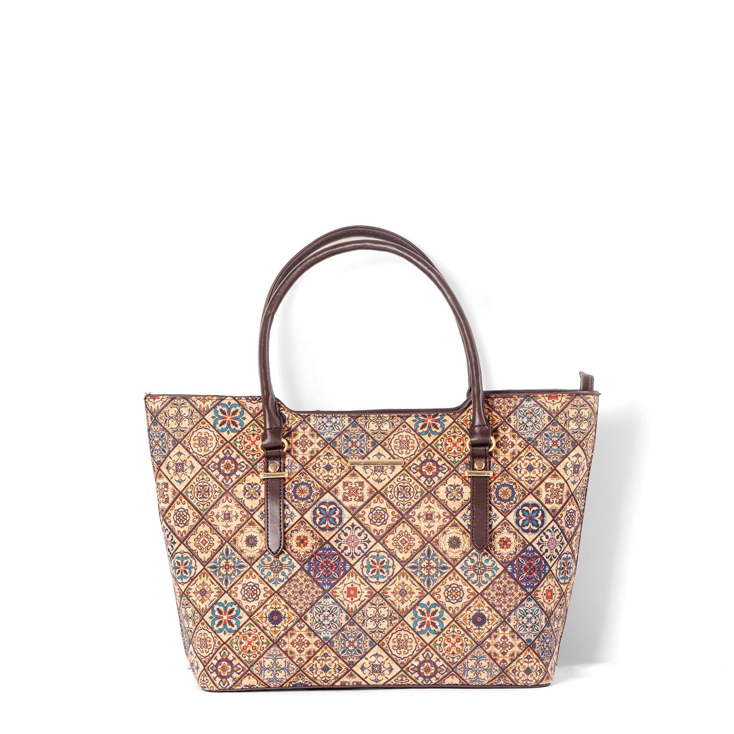 Women's Leather Large Capacity Commuter Retro Pattern Design Women's Handbag