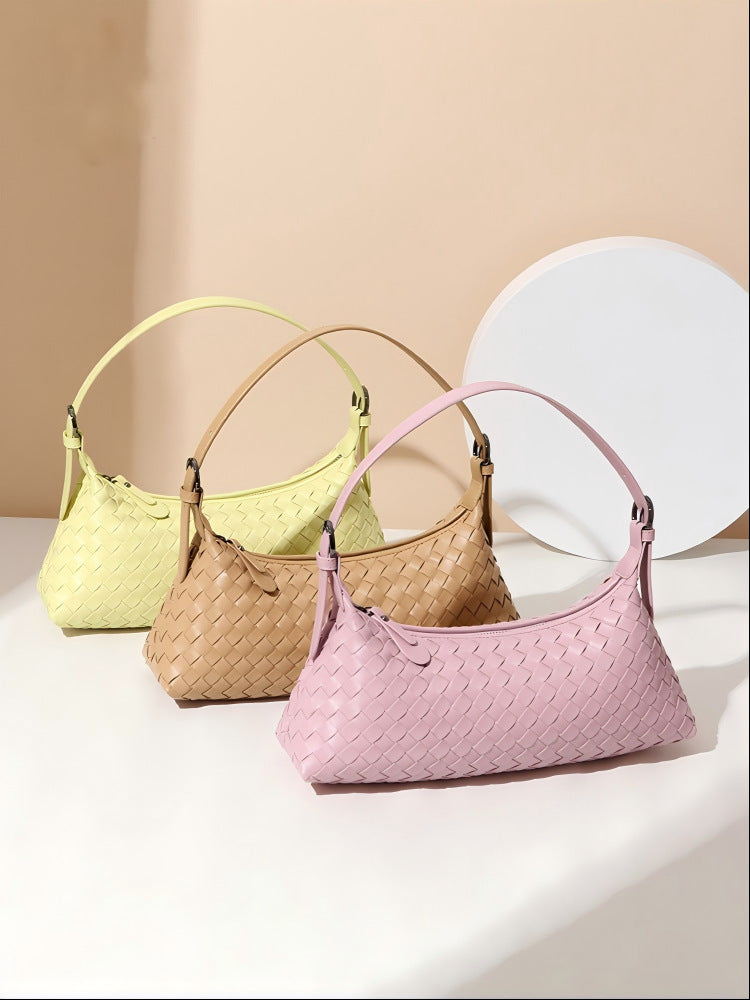 Women's Hand-woven Fashion Selenodont Light Luxury Woven Women's Messenger Bag