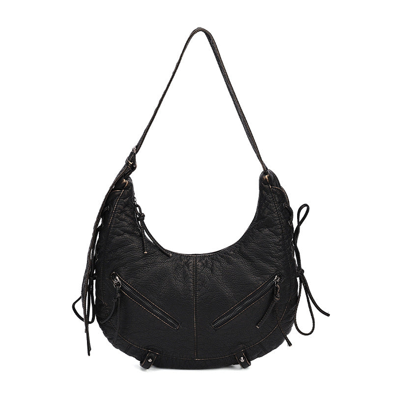 Women's Fashion Dumpling Crescent Underarm Leopard Cross Women's Shoulder Bag