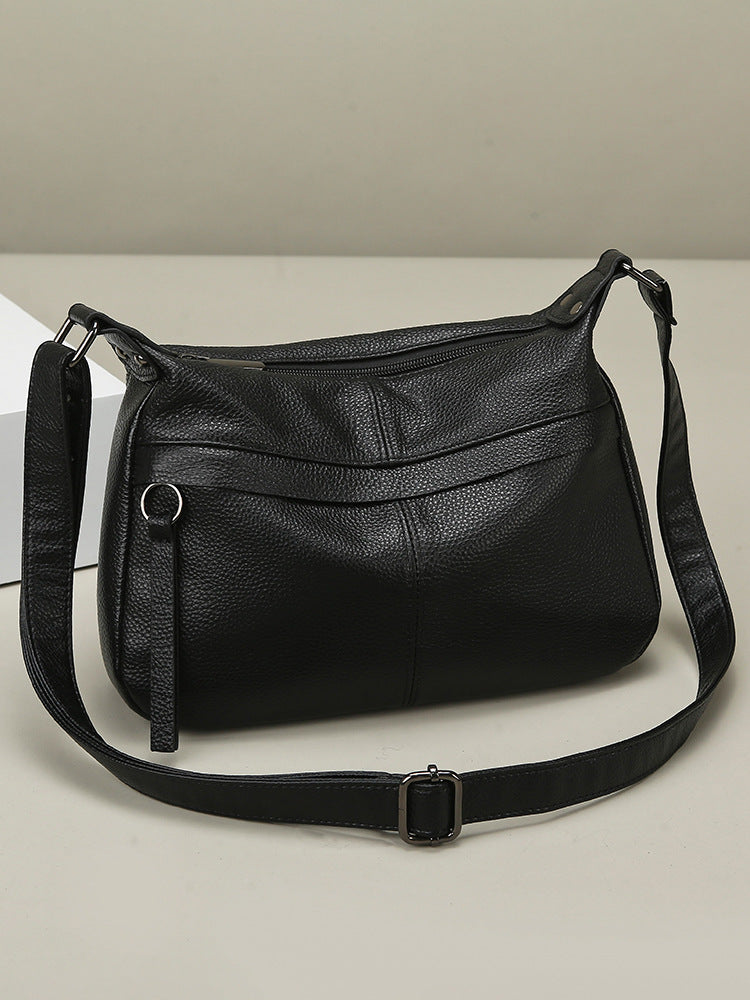Women's Genuine Leather Fashion Large Capacity Soft Bags