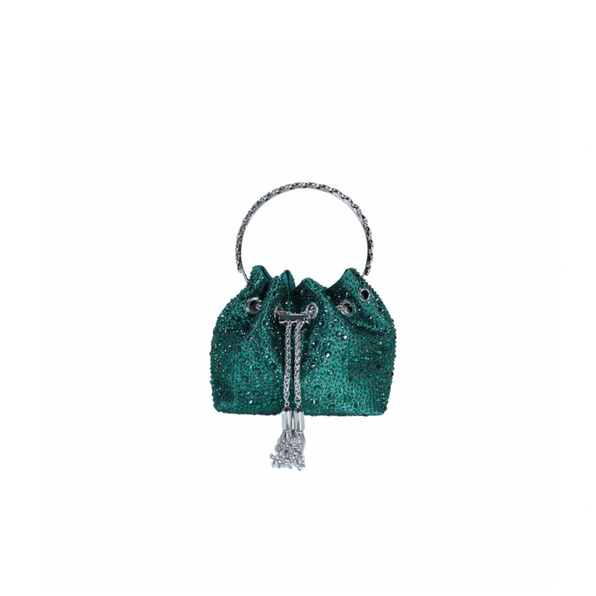 Shiny Advanced Rhinestone Sequins Chain Portable Bucket Bags