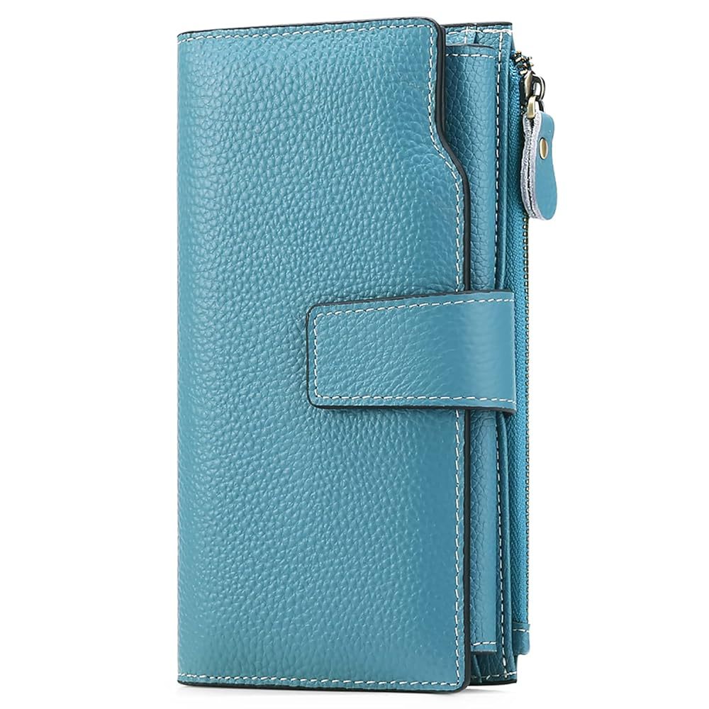 Women's Korean Style Oil Wax Leather Multiple Slots Ladies Wallet