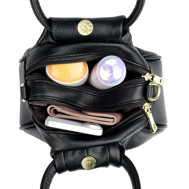 Glamorous Women's Mother Simple Soft Leather Women's Handbag