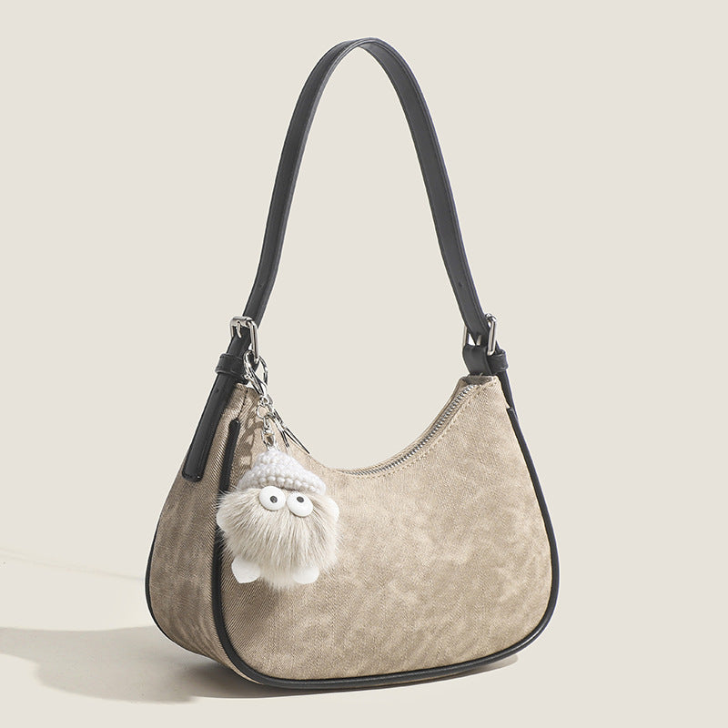 Trendy Design High-grade Underarm Commute Retro Portable Bags