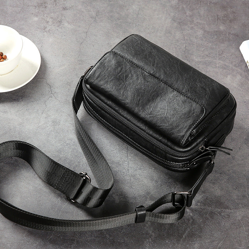 New Men's Fashion Simple Green Street Men's Shoulder Bag