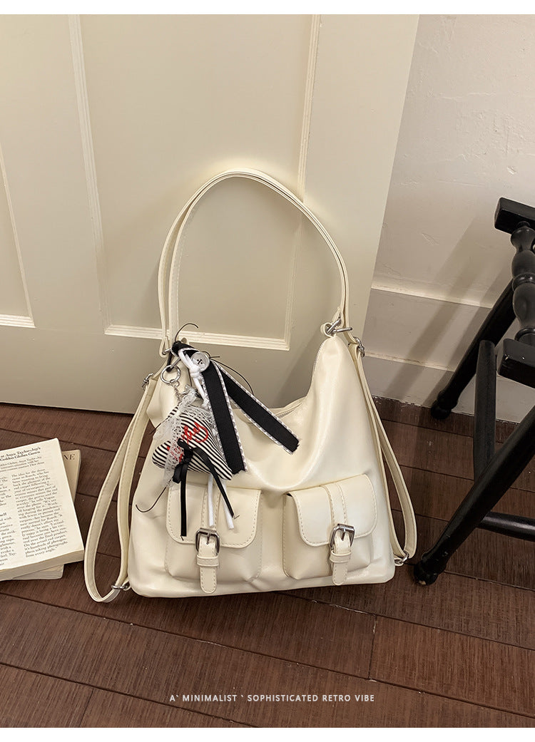 Women's Loose Large Capacity Retro Commuter Fashionable Backpacks