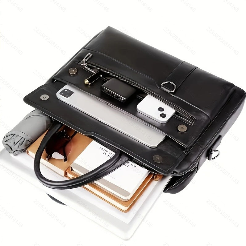 Men's Business Horizontal Computer Large Capacity Men's Shoulder Bag