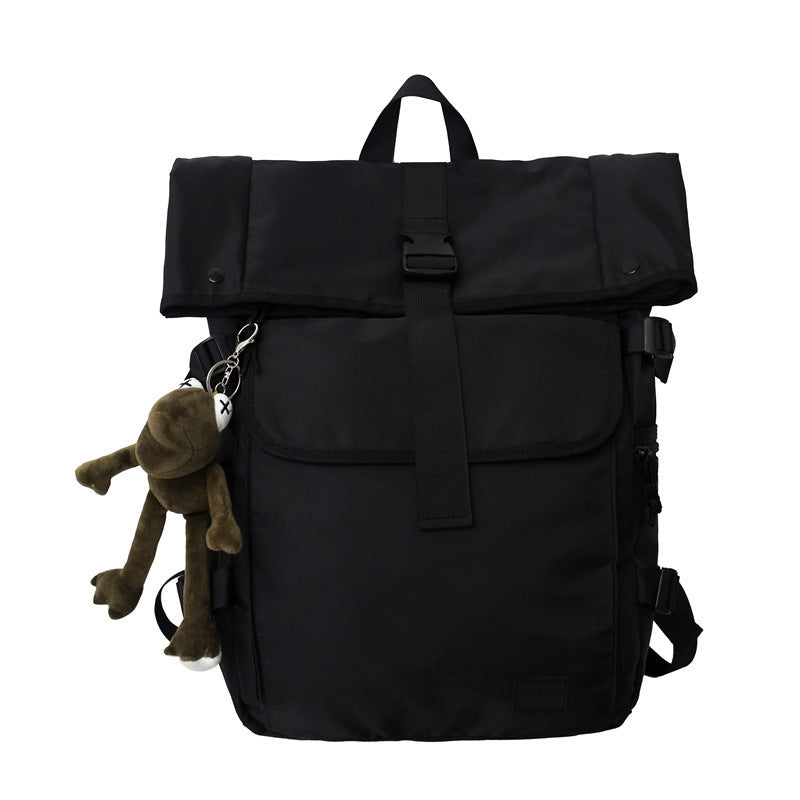 Men's Fashion Flip Cover Waterproof Large Capacity Leisure Backpack