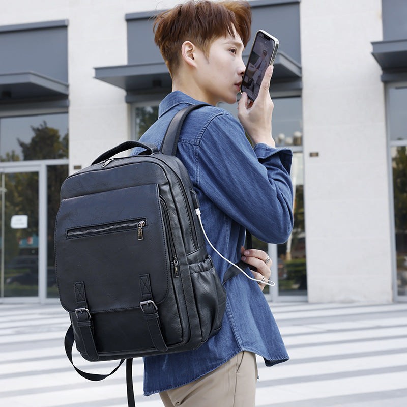 Men's Trendy Business Large Capacity Korean Style Backpacks
