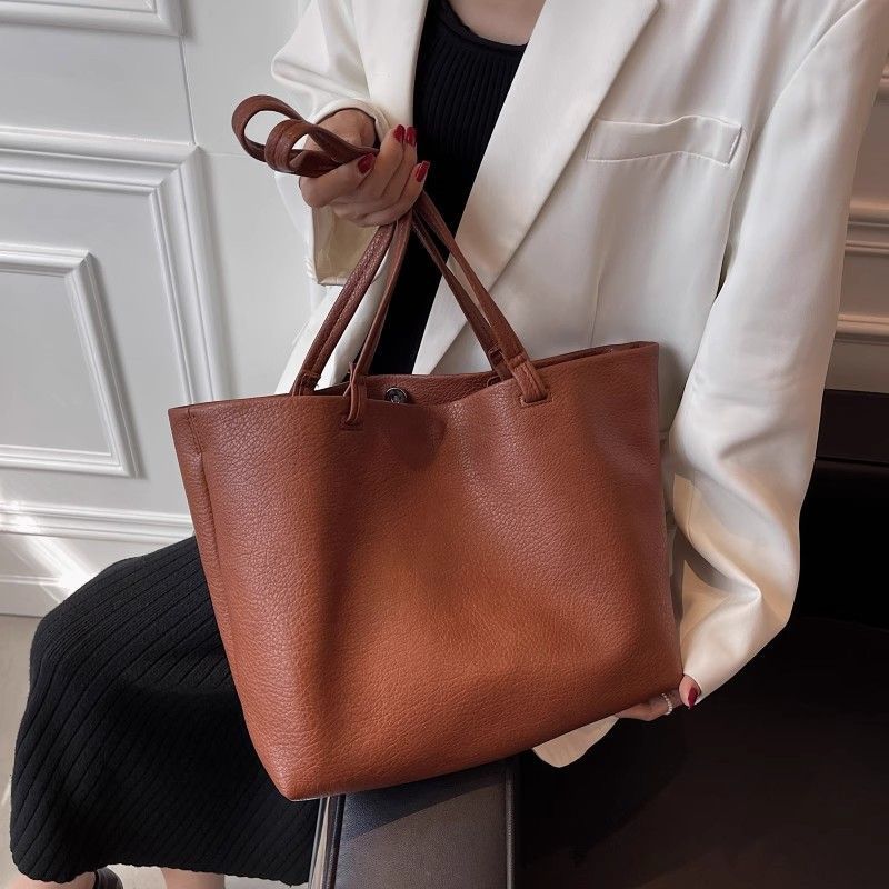 Big Super Soft Large Capacity Texture Niche Tote Bags