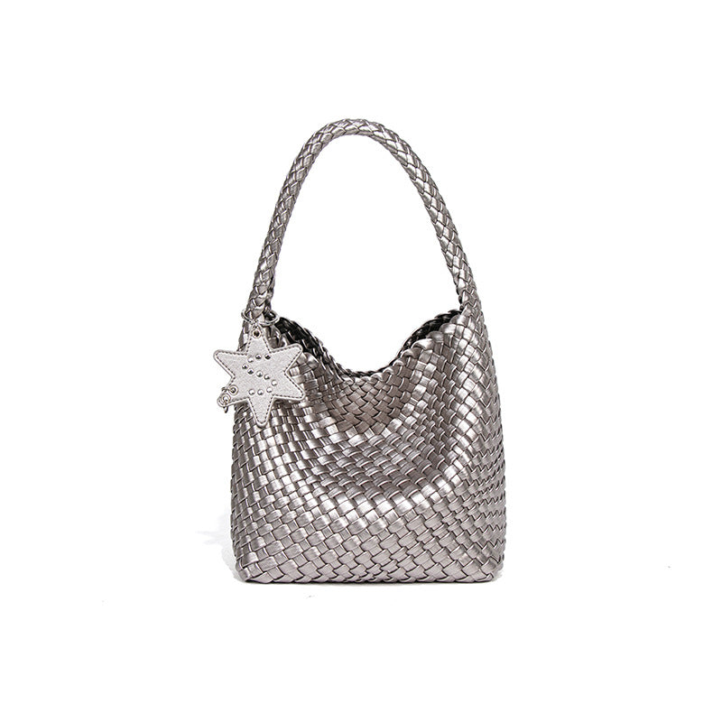 Women's Fashion Handmade Woven Trendy Simple Portable Women's Handbag