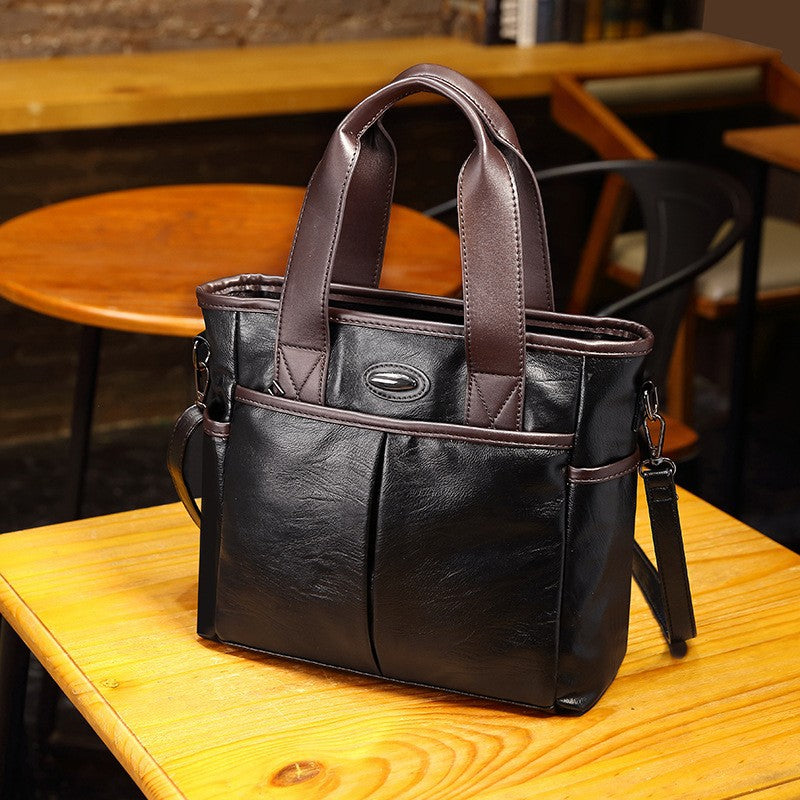 Women's Large Capacity Soft Leather Fashionable Women's Shoulder Bag