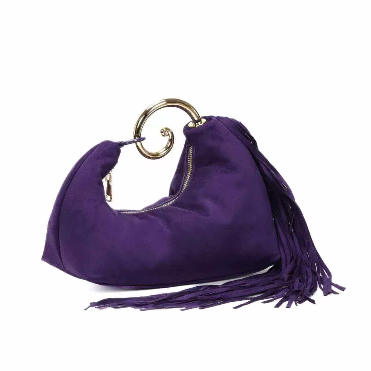 Women's Retro Tassel Advanced Texture Fashionable Elegant Dinner Bag