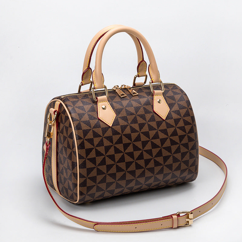 Women's Boston Pillow Trendy Fashion Windmill Pattern Women's Handbag