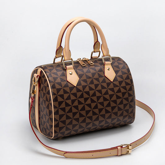 Women's Boston Pillow Trendy Fashion Windmill Pattern Women's Handbag