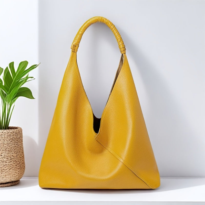 Women's Large Capacity Niche High Sense Genuine Women's Leather Bag