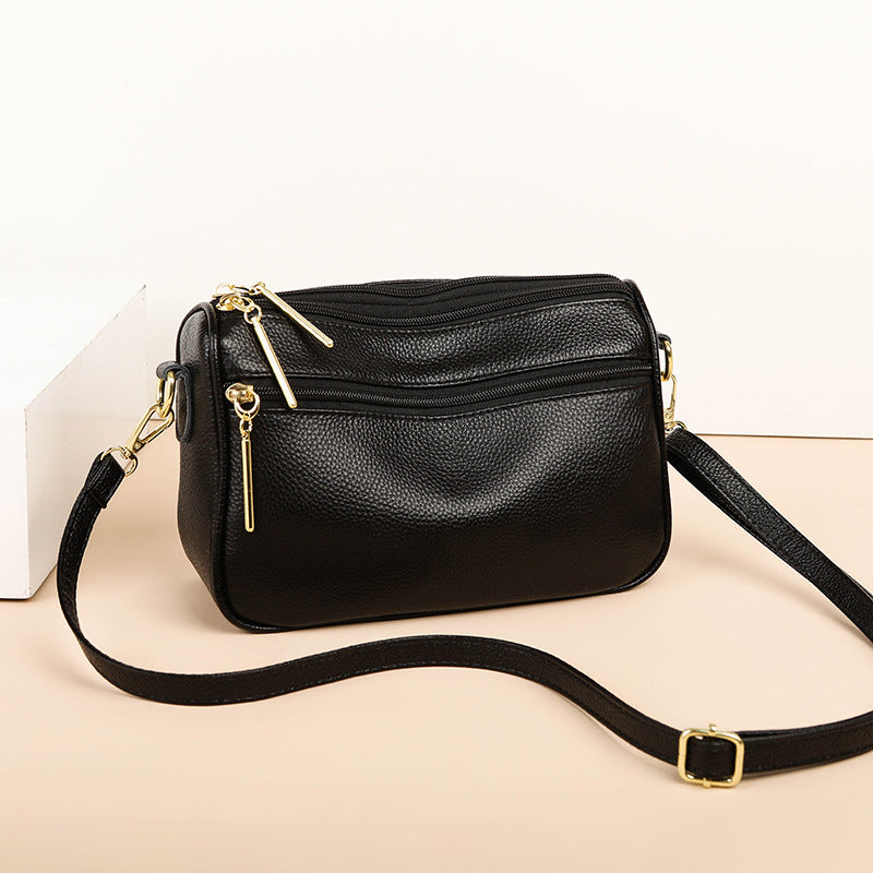 Women's Genuine Fashion Mom Soft Cowhide Women's Leather Bag