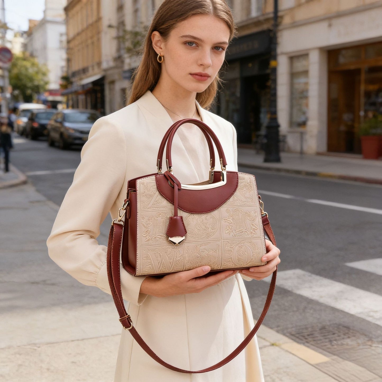 Women's Wedding Light Luxury Large Capacity Embroidered Handbags