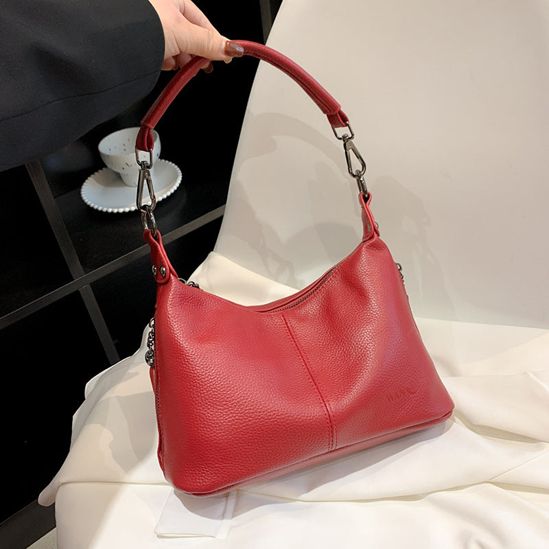 Women's Genuine Leather Portable Cow Korean Style Bags