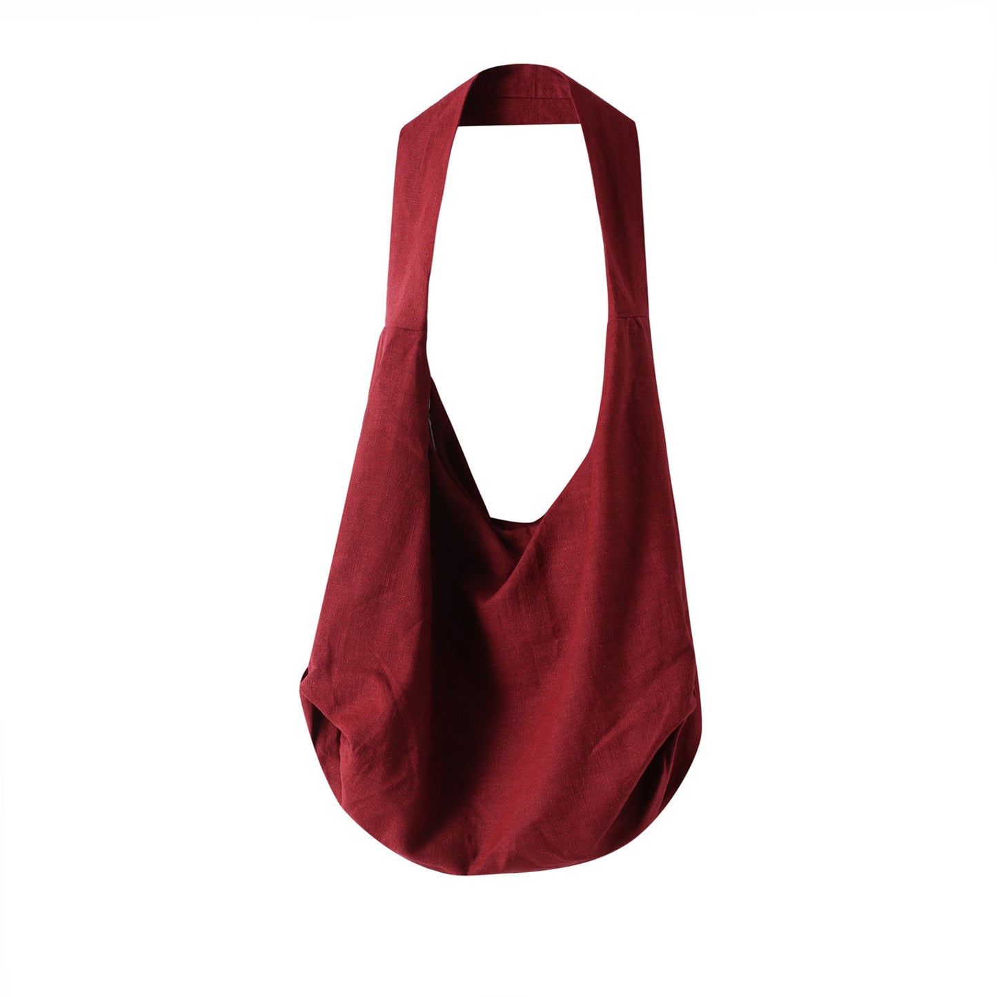Women's & Men's Linen Dumpling Shape Zipper Interior Changing Bags