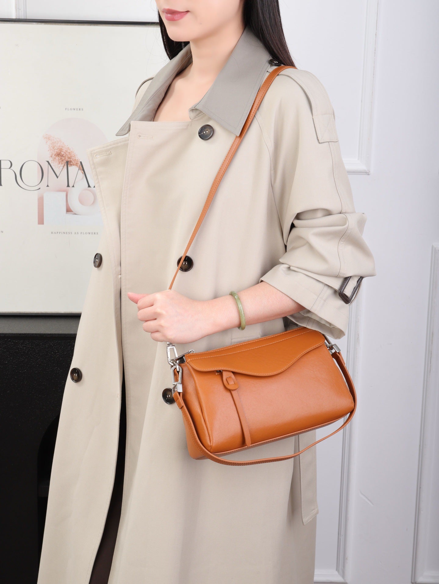 Women's Underarm Leather Fashion Genuine Mother Women's Shoulder Bag