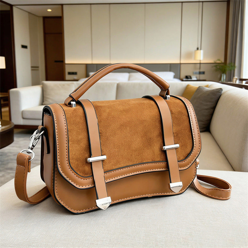 Women's Stitching Contrast Color Portable Advanced Texture Women's Shoulder Bag