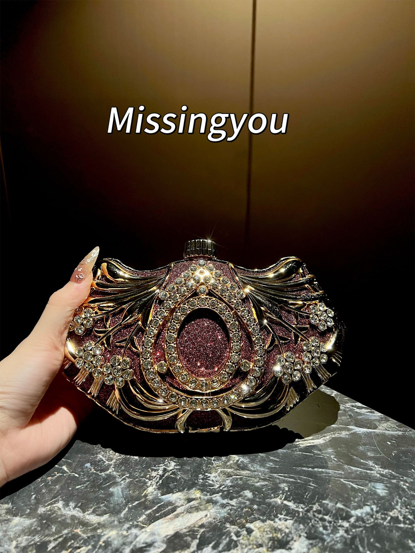 Women's High-grade Party With Diamonds Light Luxury Bags