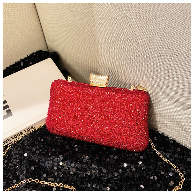 Women's Banquet Hot Drilling Luxury Rhinestone Clutch Dinner Bag