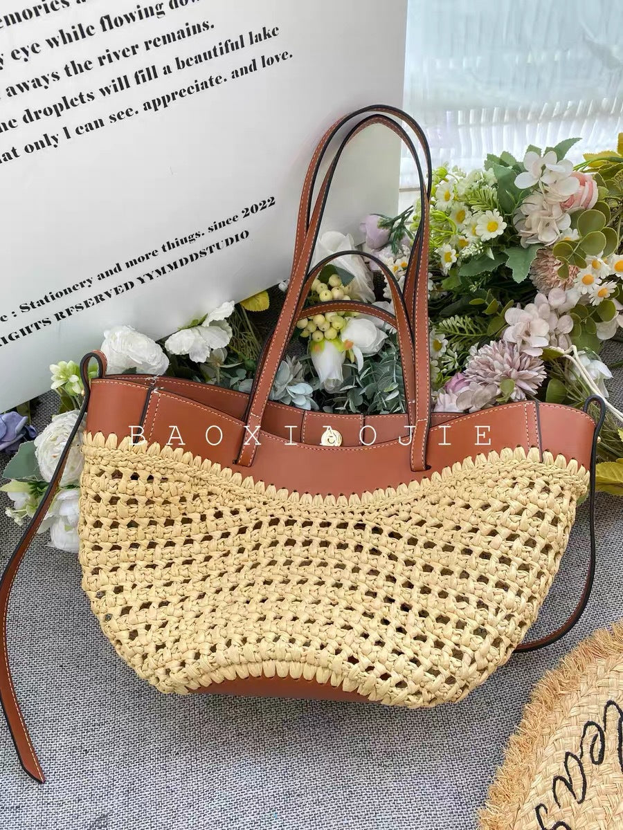 Wings Style Vacation Big Old Money Hand-woven Straw Women's Shoulder Bag