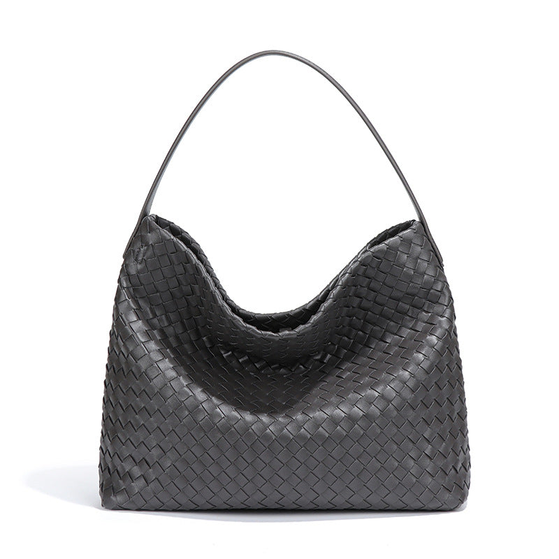 Women's Fashion Large Capacity Hand-woven Commuter Texture Bags