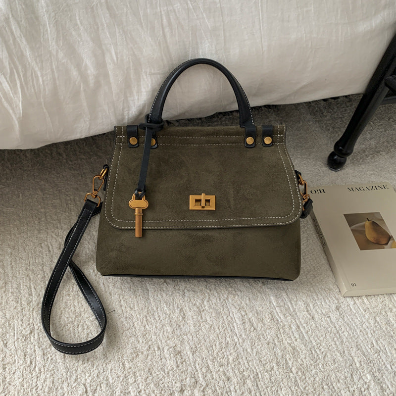 Women's Large Capacity Matte Fashion Vintage Leather Women's Shoulder Bag