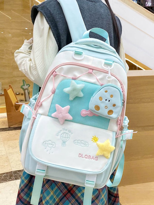 Children's Junior High Burden Reduction Large Capacity Primary Leisure Backpack