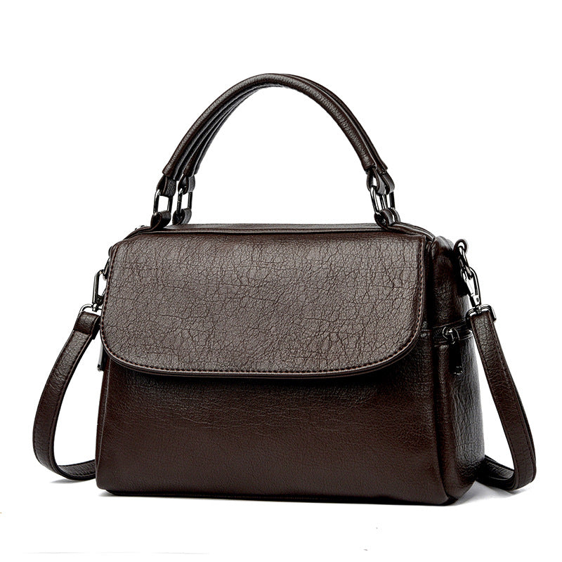 Women's Soft Leather High-grade Retro Fashion Commuter Women's Handbag