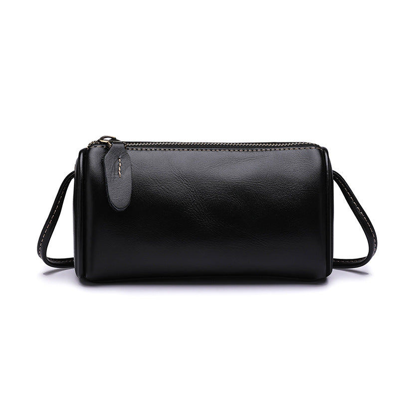 Women's Summer Genuine Leather Mobile Pillow Bags