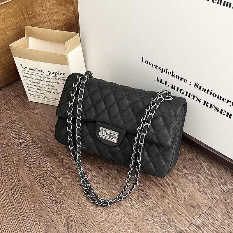 Women's Fashion Rhombus Chain Summer Versatile Small Square Bag