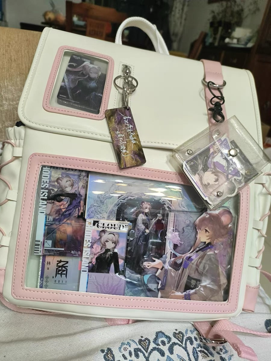 Pain Large Amount Of Food Double Backpacks