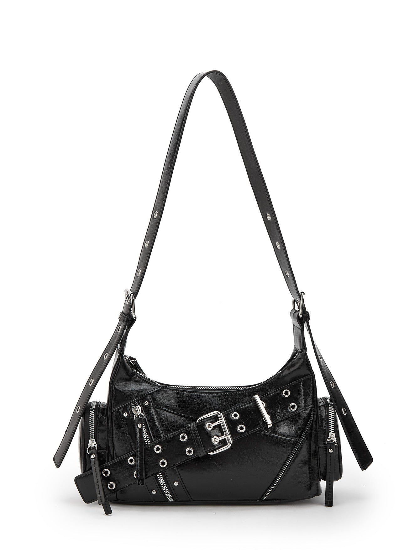 Design Locomotive Style Hot Underarm Temperament Wild Commuter Women's Shoulder Bag