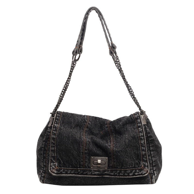 Women's Denim Summer Camp Chain Large Capacity Women's Messenger Bag