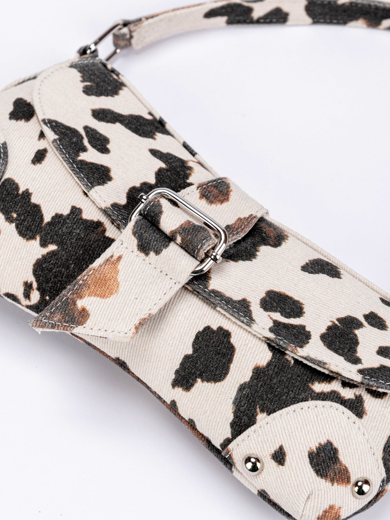 Trendy Elegant Women's Cows Pattern Asymmetric Shoulder Bags