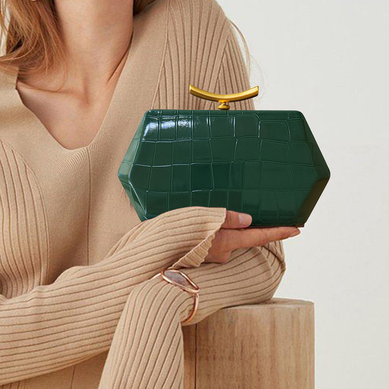 Women's Crocodile Pattern Clutch Fashion Wedding Dinner Bag